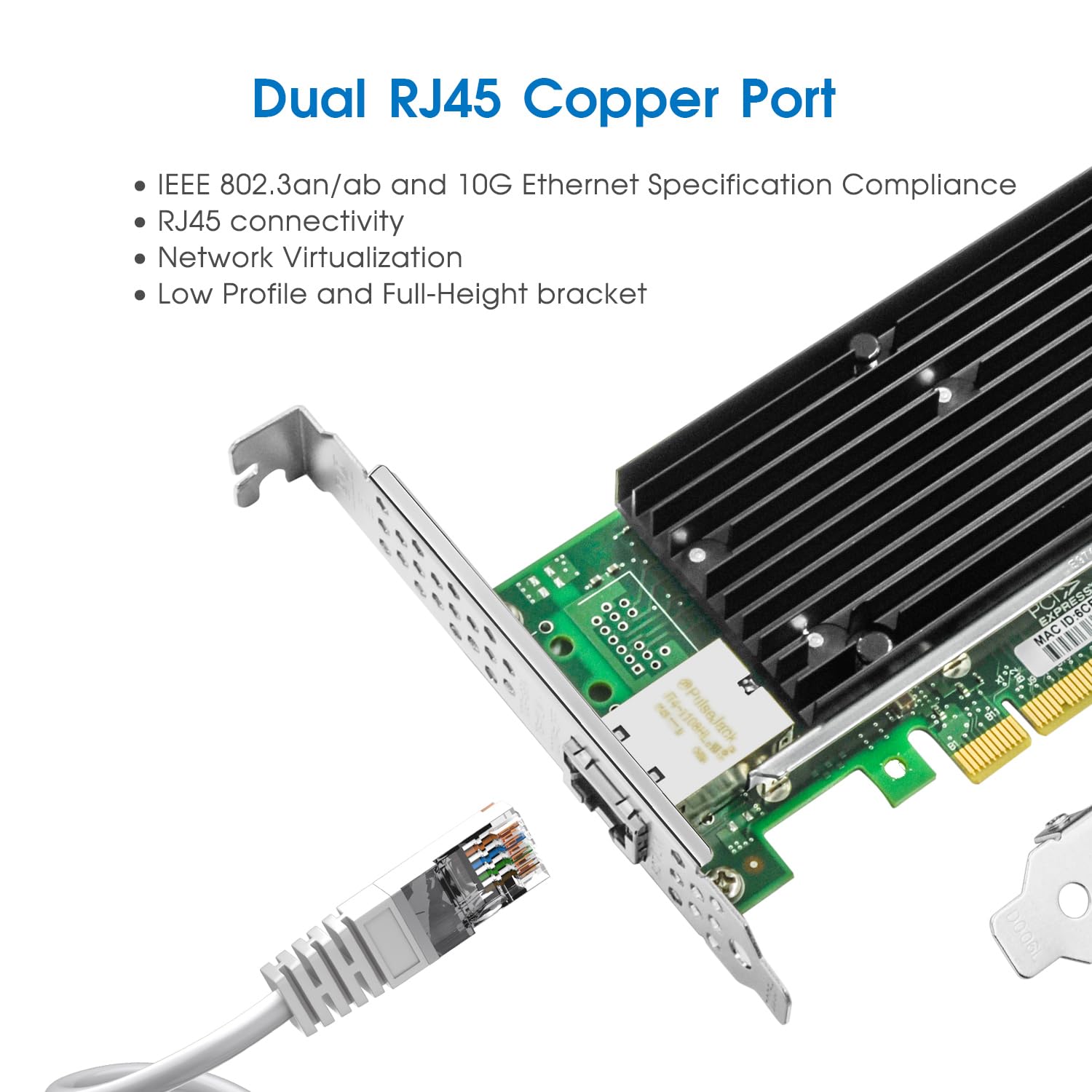 Amazon | 10Gb PCI-E NICネットワークカード、Intel X540-T1